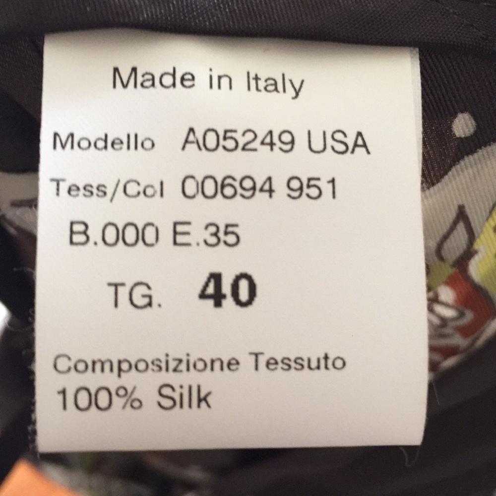 100% Silk Peserico Skirt - Picture 5 of 5